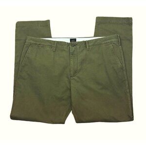 J. Crew 484 Slim Chino Pants Men's 36 Olive Green New 8479